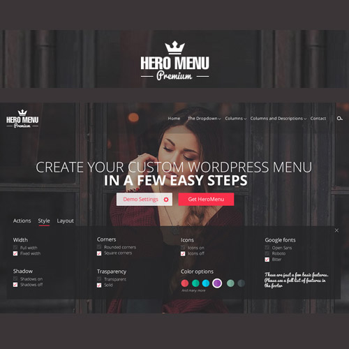 Hero Menu - Responsive WordPress Mega Menu Plugin