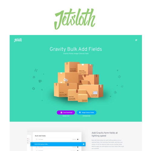 Jetsloth - Gravity Forms Bulk Add Fields