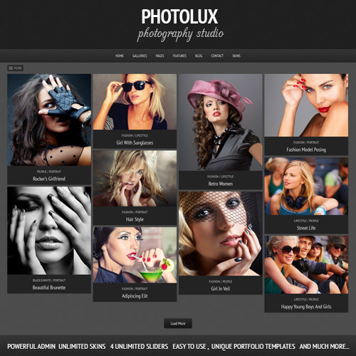 Photolux - Photography Portfolio WordPress Theme