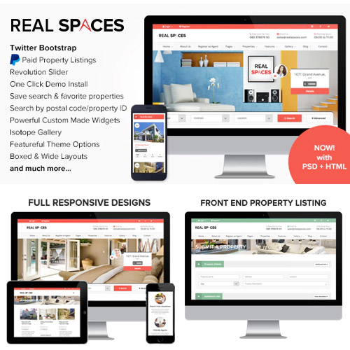 Real Spaces - WordPress Real Estate Theme